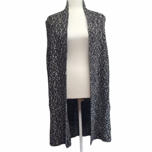 Kensie Black Combo Cotton Tweed Vest size M - Picture 5 of 11